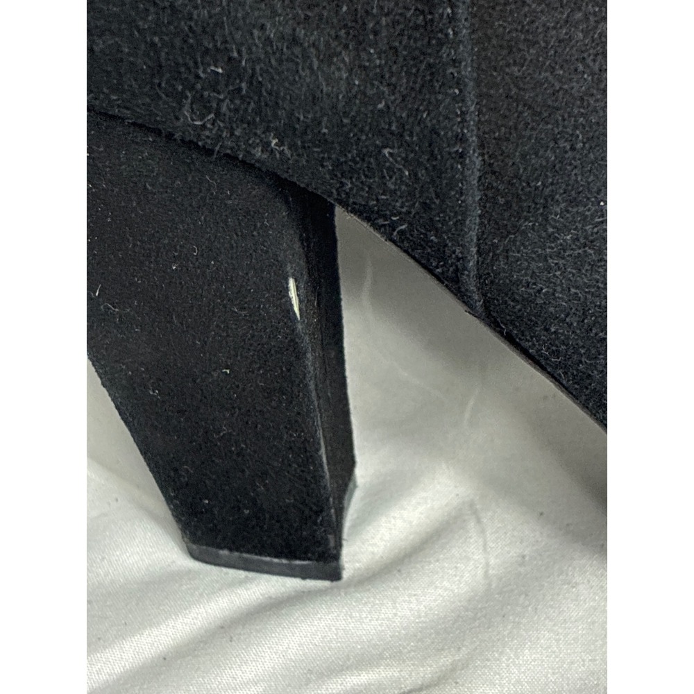 Yves Saint Laurent YSL Black Suede Tribute Platform Ankle Boots 38.5 Italy - Picture 10 of 11
